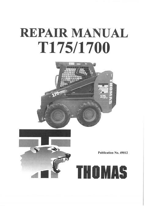 thomas t173 skid steer|thomas t133 repair manual pdf.